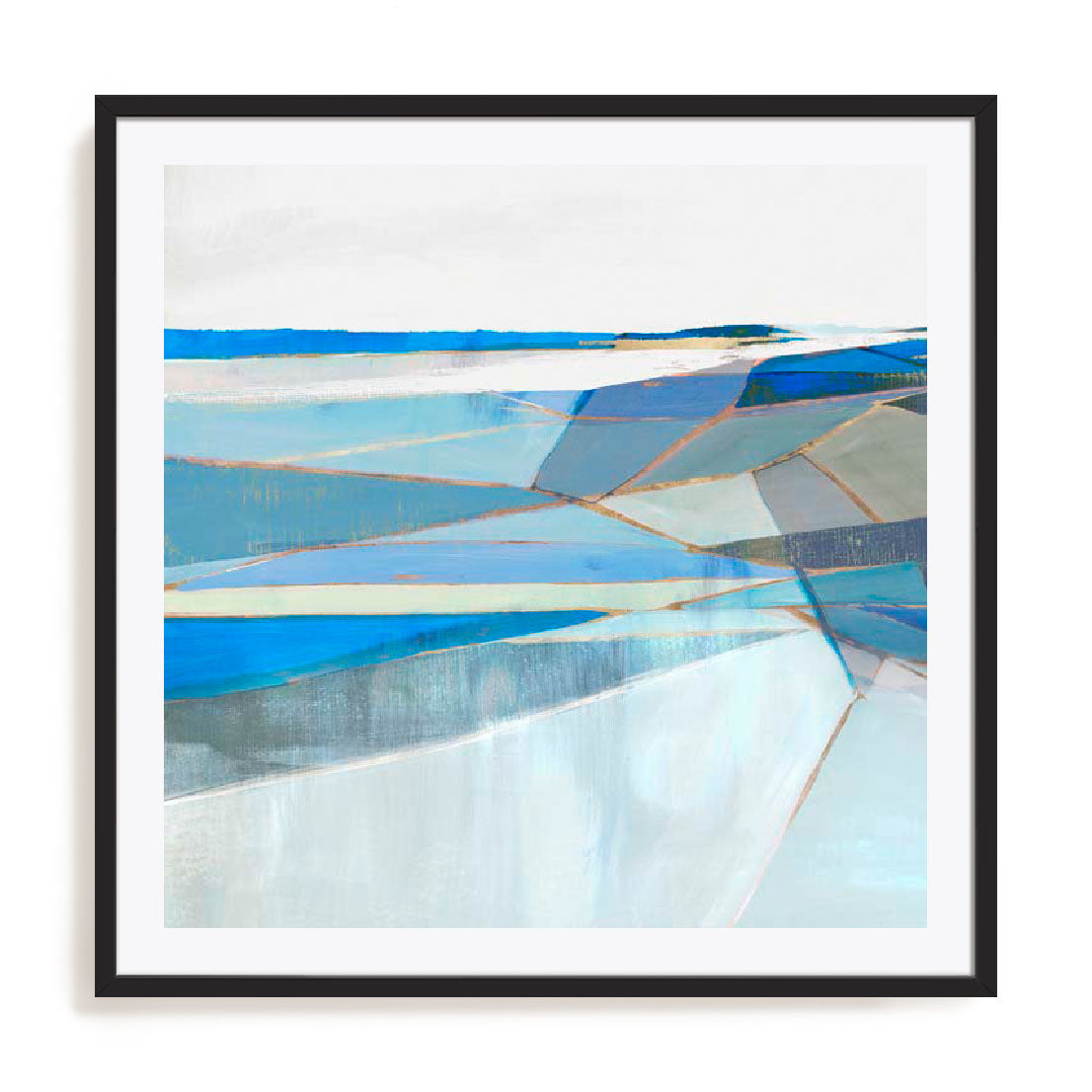 Blue Geo II Wall Art