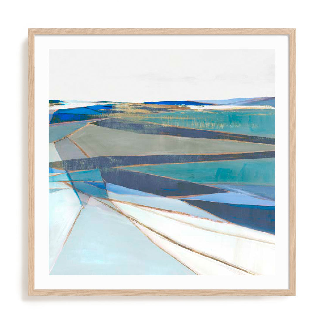 Blue Geo III Wall Art