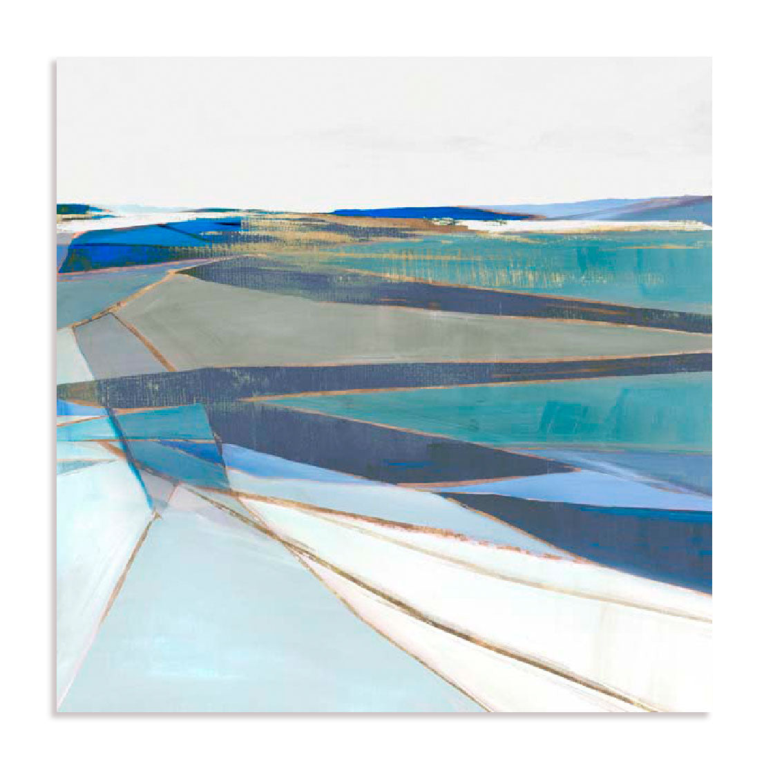 Blue Geo III Wall Art