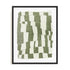 Wall Art Print Poster In Black Frame - Distorted Grid I Abstract Art