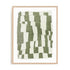 Wall Art Print Poster In Natural Oak Frame - Distorted Grid I Abstract Art