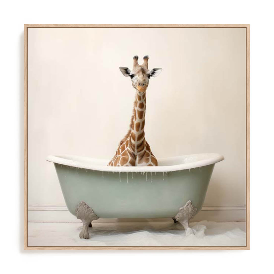 Bathroom Giraffe Joy Wall Art