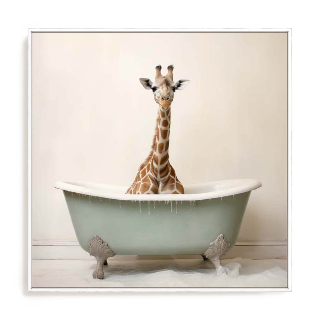 Bathroom Giraffe Joy Wall Art