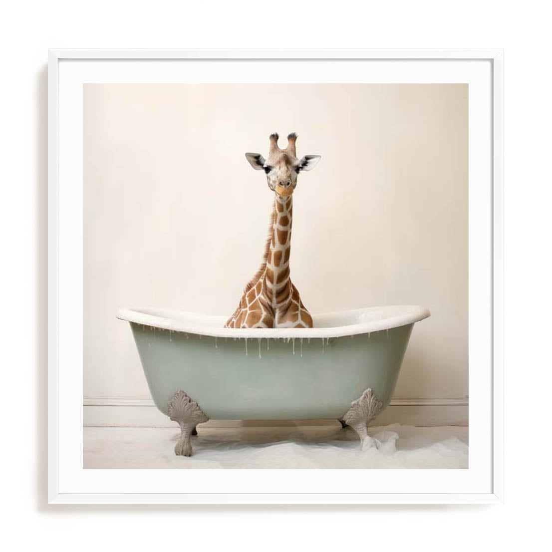 Bathroom Giraffe Joy Wall Art