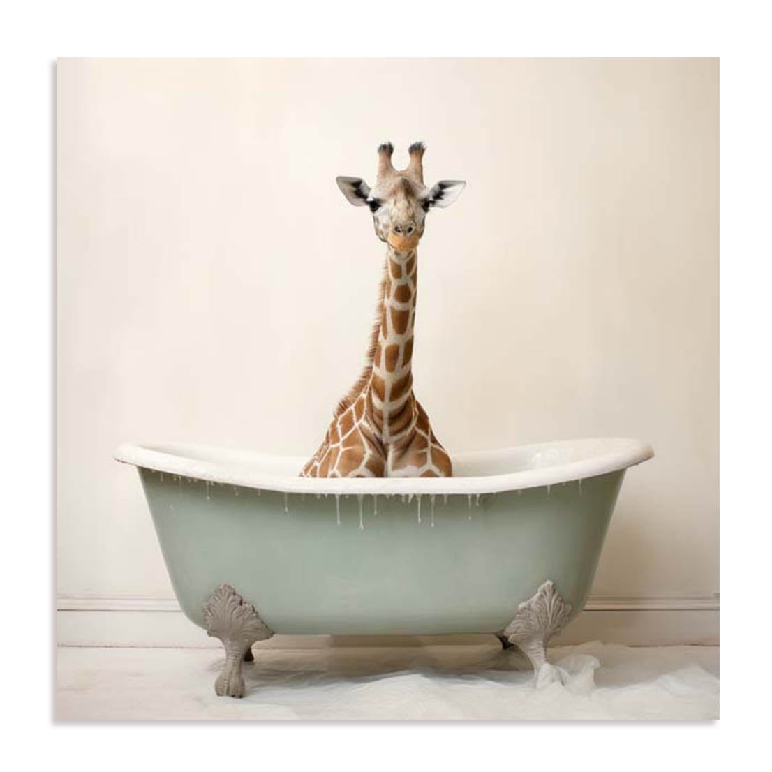 Bathroom Giraffe Joy Wall Art