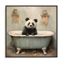 Bathroom Panda Joy Wall Art