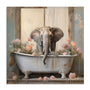 Bathroom Elephant Joy Wall Art