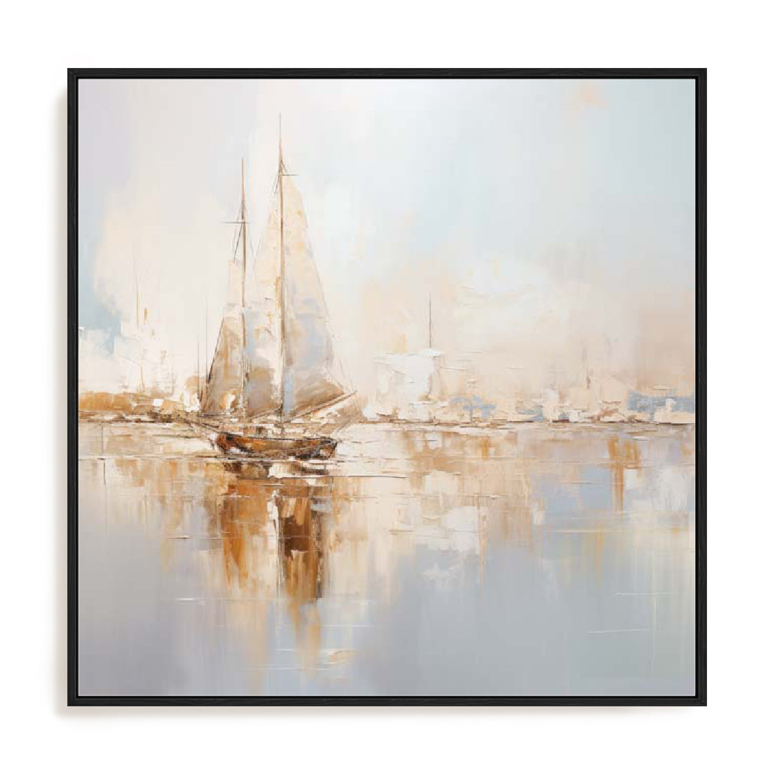 Gold Boats I Wall Art