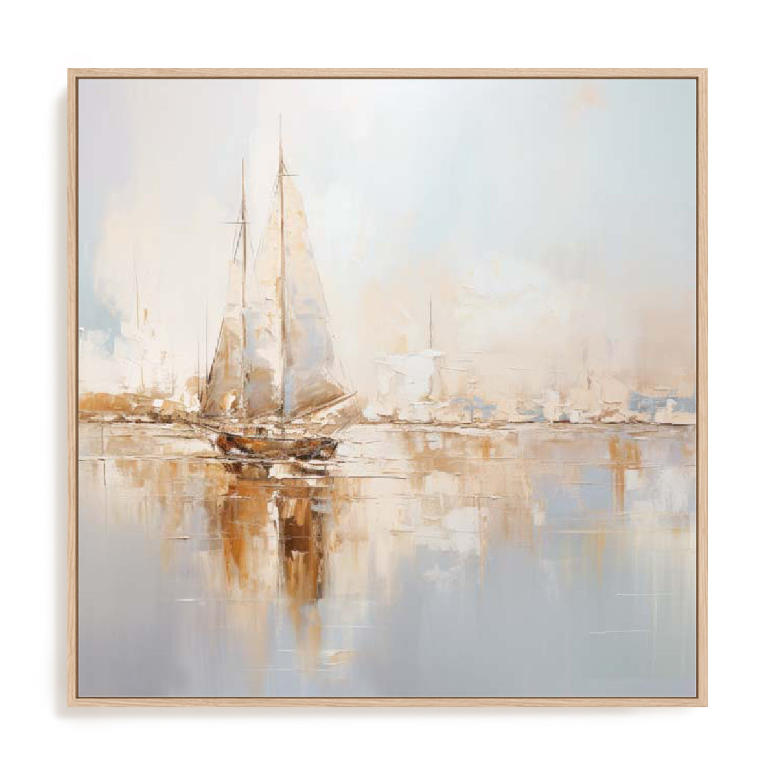 Gold Boats I Wall Art
