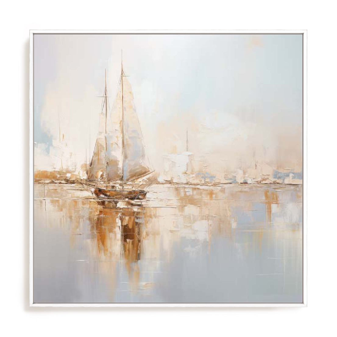 Gold Boats I Wall Art