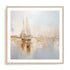 Gold Boats I Wall Art #oran_natural-white-border
