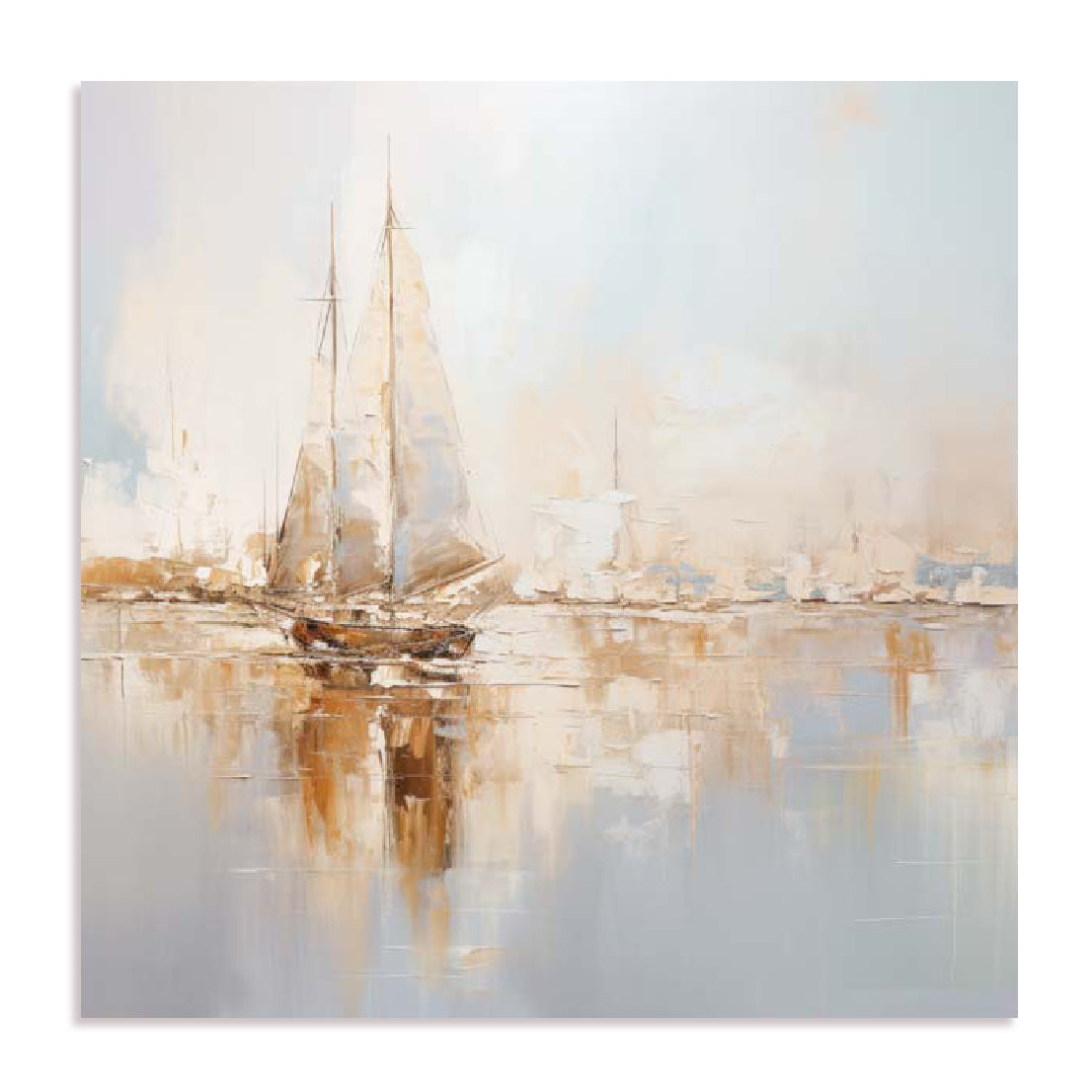 Gold Boats I Wall Art