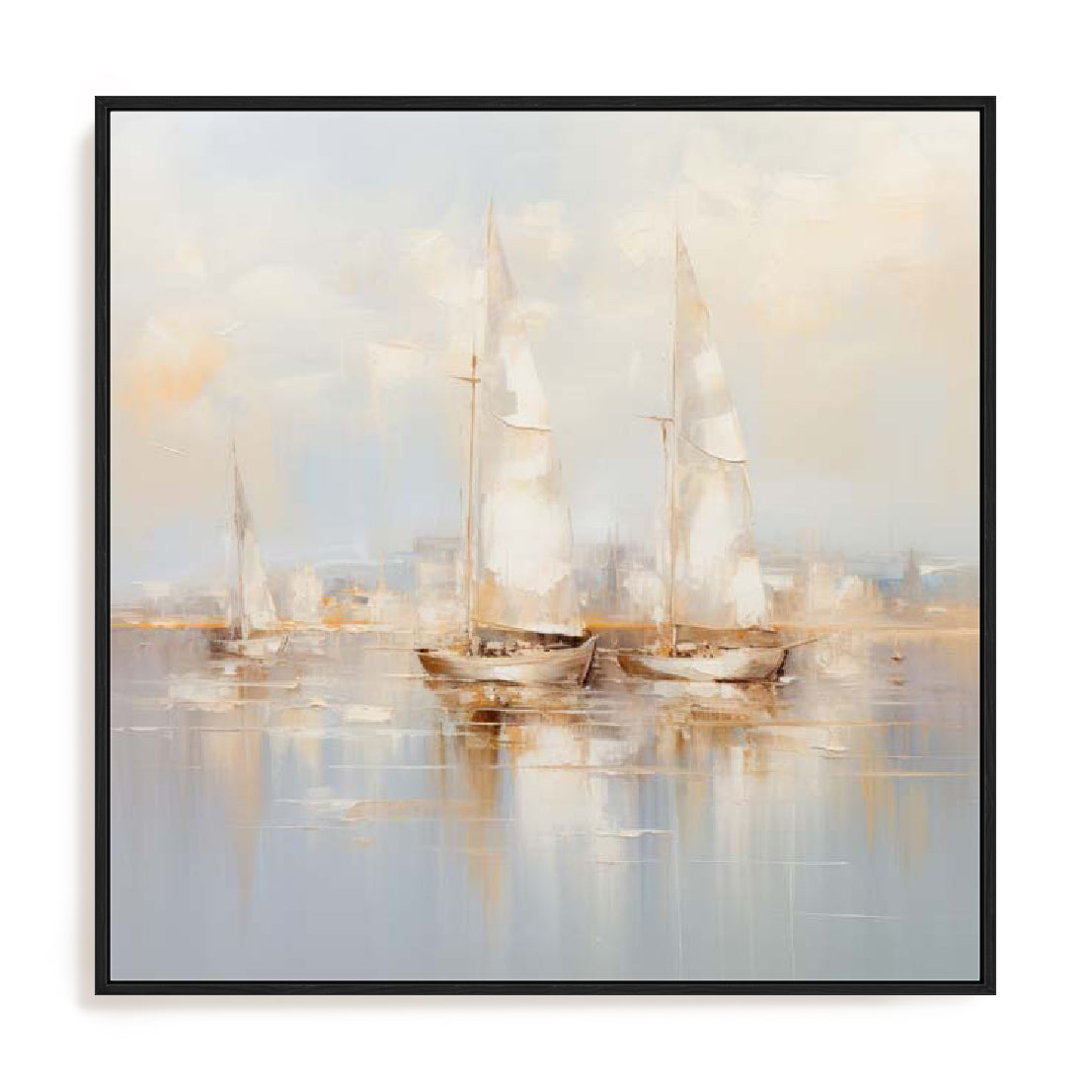 Gold Boats II Wall Art