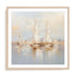 Gold Boats II Wall Art #oran_natural-white-border