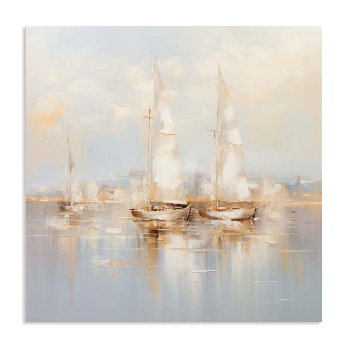 Gold Boats II Wall Art