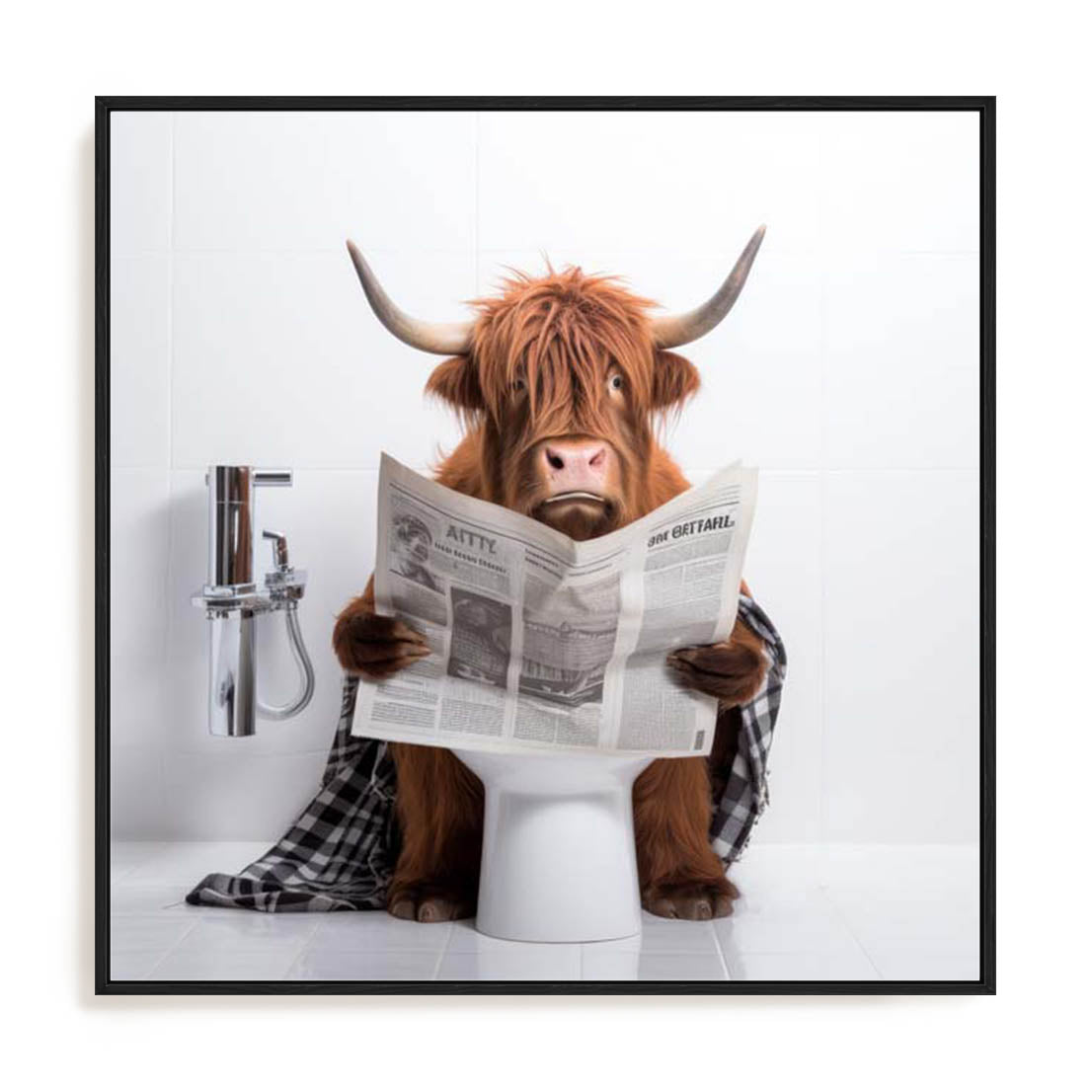 Artful Highland Bath Wall Art