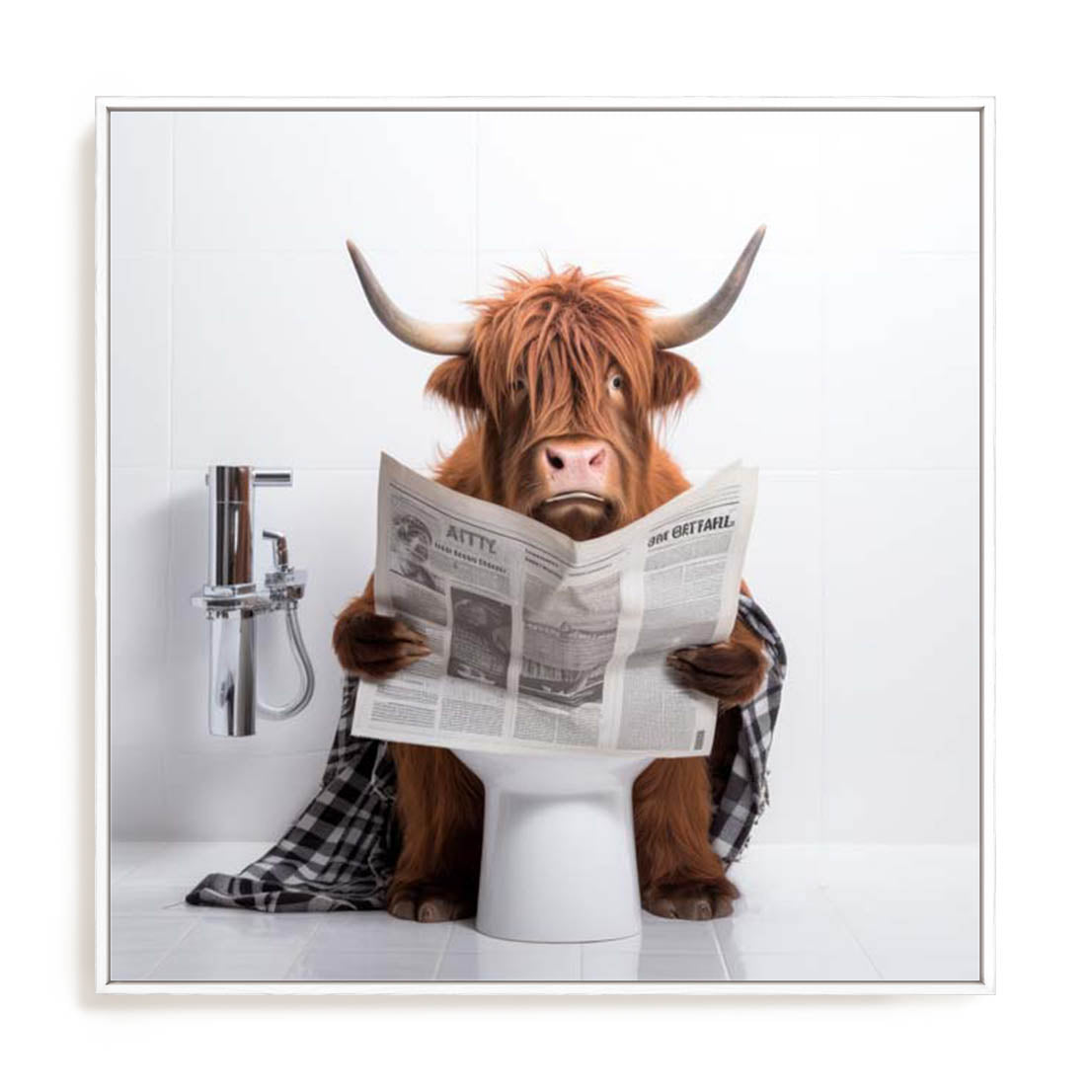 Artful Highland Bath Wall Art