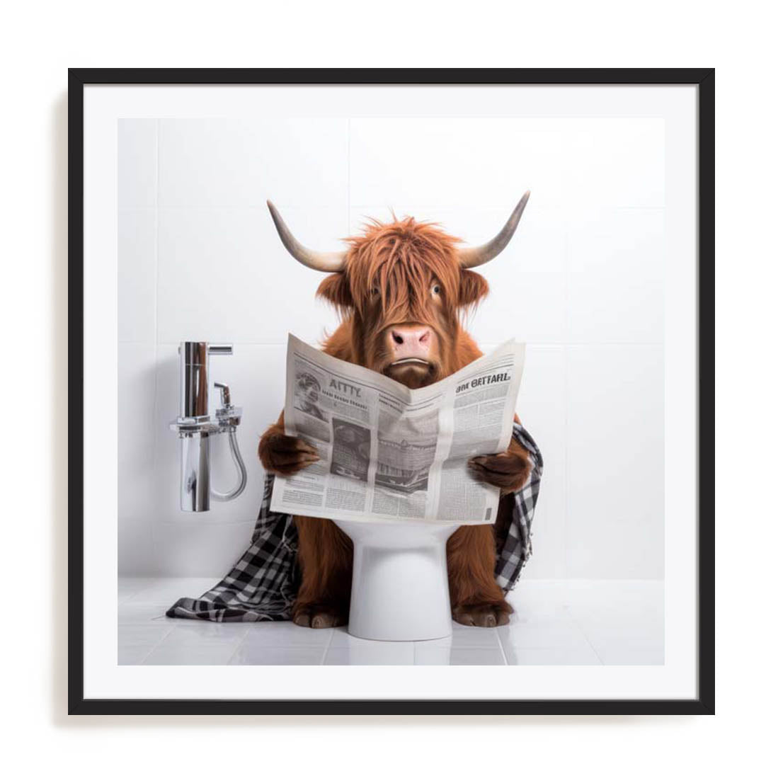 Artful Highland Bath Wall Art