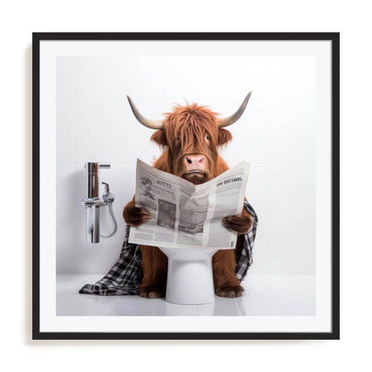 Artful Highland Bath Wall Art