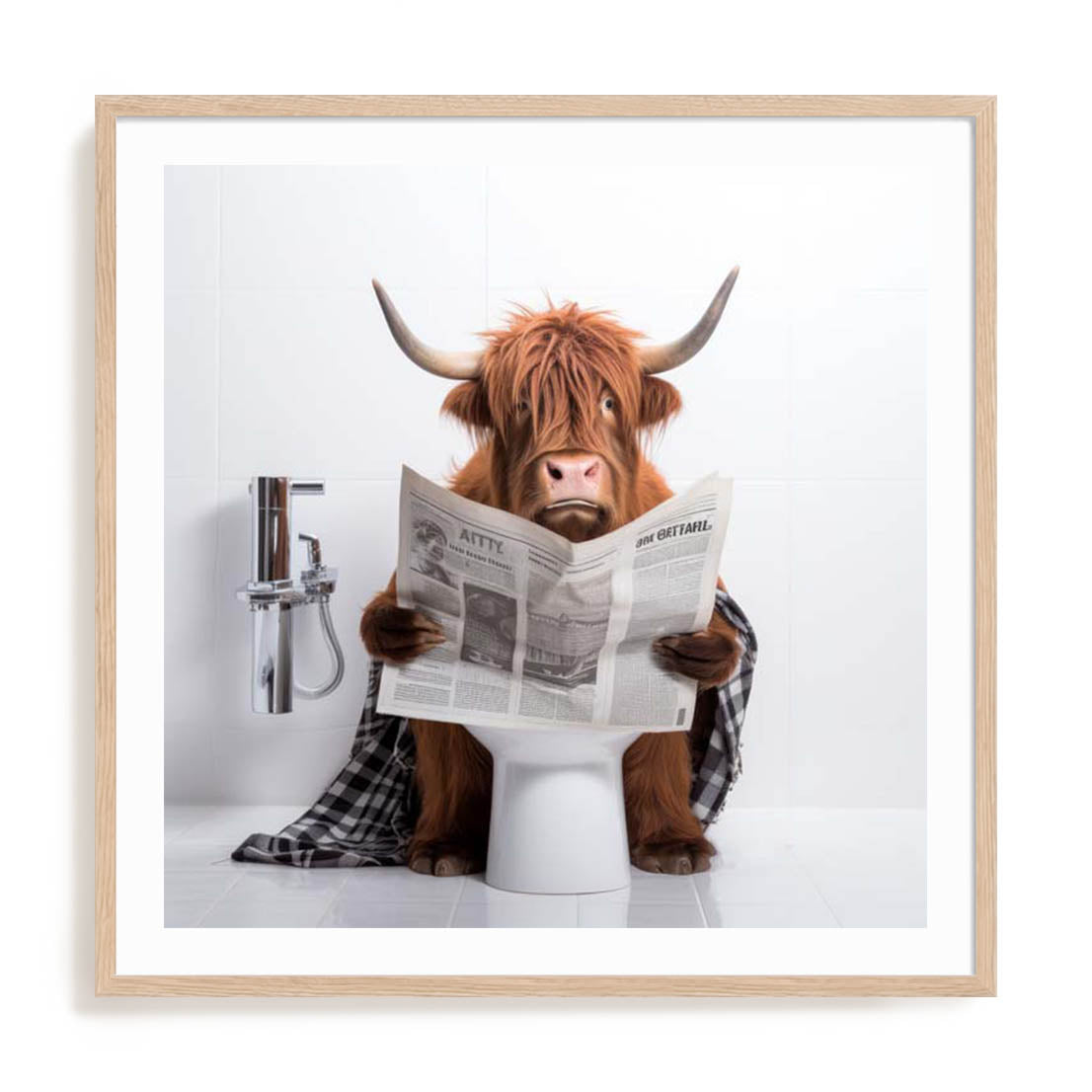 Artful Highland Bath Wall Art