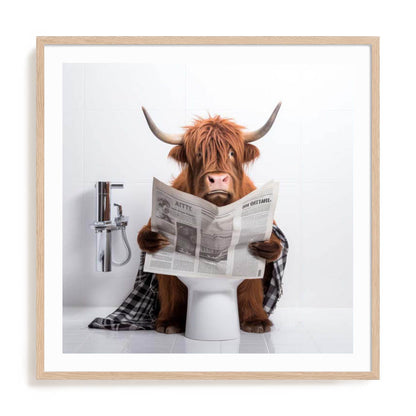 Artful Highland Bath Wall Art