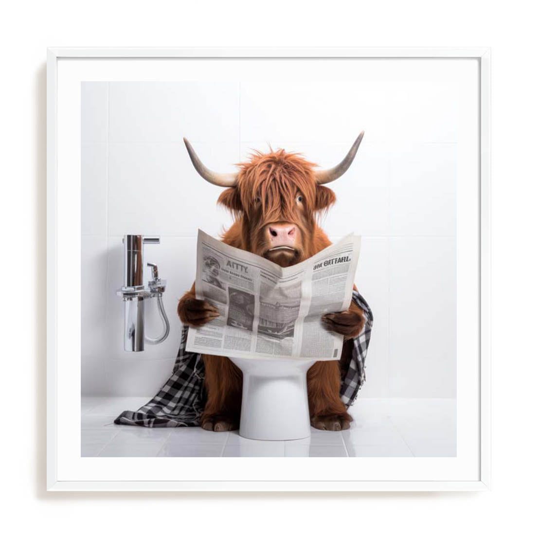 Artful Highland Bath Wall Art