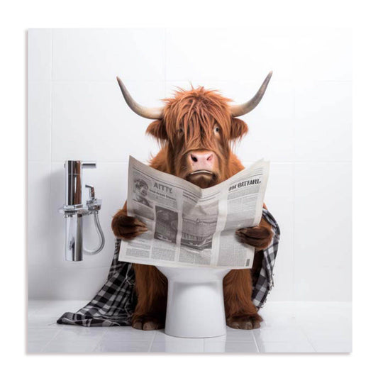 Artful Highland Bath Wall Art