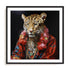 Tiger Glam Wall Art #oran_black-white-border