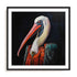 Pelican Glam Wall Art #oran_black-white-border