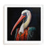 Pelican Glam Wall Art #oran_white-white-border