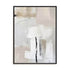 Wall Art Stretched Canvas In Black Frame - Neutral Balance Ii Abstract Art