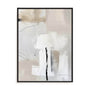 Wall Art Stretched Canvas In Black Frame - Neutral Balance Ii Abstract Art