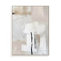 Wall Art Stretched Canvas In White  Frame - Neutral Balance Ii Abstract Art