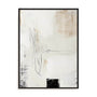 Wall Art Stretched Canvas In Black Frame - Neutral Balance Iii Abstract Art