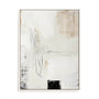 Wall Art Stretched Canvas In White  Frame - Neutral Balance Iii Abstract Art