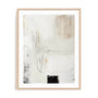 Wall Art Print Poster In Natural Oak Frame - Neutral Balance Iii Abstract Art