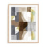 Wall Art Print Poster In Natural Oak Frame - Silhouette Symphony I Abstract Art