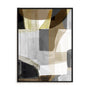 Wall Art Stretched Canvas In Black Frame - Silhouette Symphony Ii Abstract Art