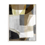 Wall Art Stretched Canvas In White  Frame - Silhouette Symphony Ii Abstract Art