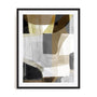 Wall Art Print Poster In Black Frame - Silhouette Symphony Ii Abstract Art