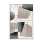 Wall Art Stretched Canvas In White  Frame - Veils Of Light I Abstract Art