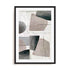Wall Art Print Poster In Black Frame - Veils Of Light I Abstract Art