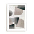 Wall Art Print Poster In White Frame - Veils Of Light I Abstract Art