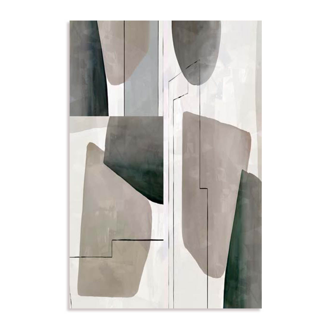 Unframed Stretched Canvas Or Print Only - Veils Of Light Ii Abstract Art