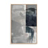 Wall Art Stretched Canvas In Natural Oak  Frame - Abstract Monochrome Wash Ii Abstract Art