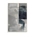 Wall Art Stretched Canvas In White  Frame - Abstract Monochrome Wash Ii Abstract Art