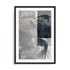 Wall Art Print Poster In Black Frame - Abstract Monochrome Wash Ii Abstract Art