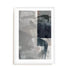 Wall Art Print Poster In White Frame - Abstract Monochrome Wash Ii Abstract Art