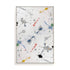 Wall Art Stretched Canvas In White  Frame - Echoes Of The Night I Abstract Art