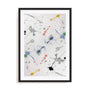 Wall Art Print Poster In Black Frame - Echoes Of The Night I Abstract Art